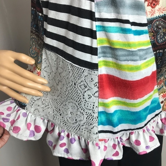 Sacred Threads Patchwork Boho Blouse  Size: Small - Picture 4 of 9